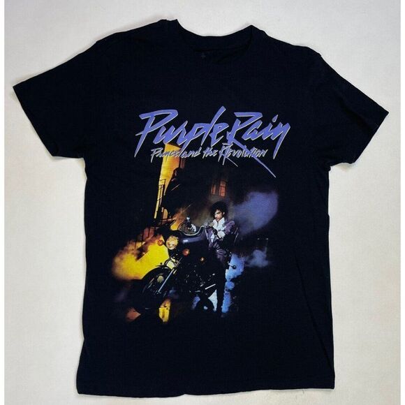 Prince Purple Rain Prince & The Revolution T-shirt Men Adult Small Black Music - Picture 1 of 5